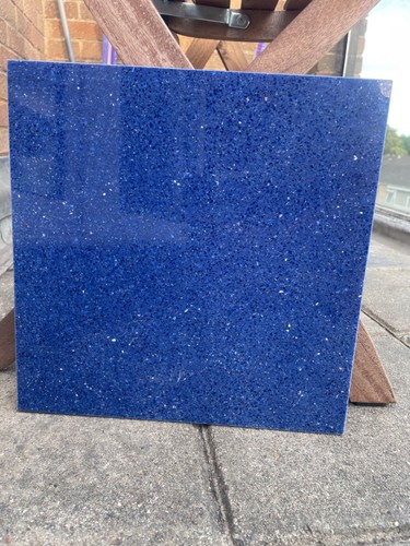 Blue mirror fleck quartz - blue,