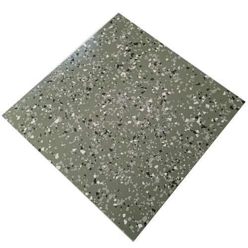 Green dense flecked quartz - flecked,