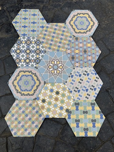 Patterned floor wall - or, tiles