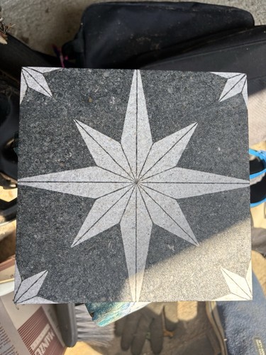 Star lava square floor tiles - star,