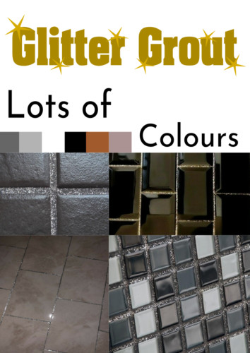 Glitter grout bathroom kitchen - glitter,