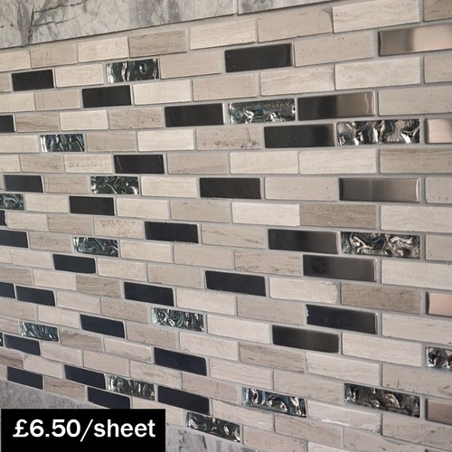 Zamor brick grey - marble, metal